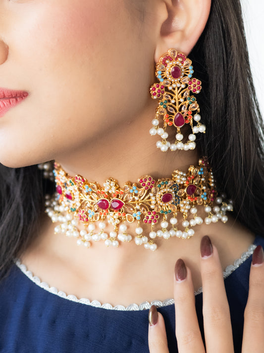 Maheen Choker and Earrings Set